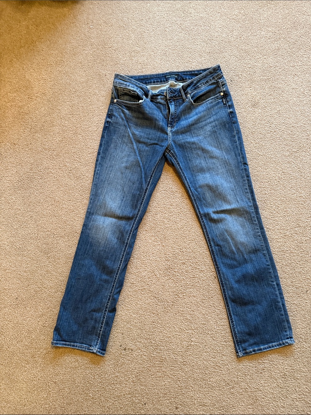 Silver Jeans Suki  Women's Straight-Leg Jeans in Blue Denim
